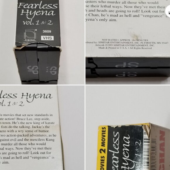 Fearless Hyena Vol 1 & 2 (VHS, 1995) 6300E1M - Picture 11 of 12